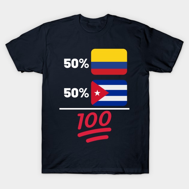 Cuban Plus Colombian Mix Heritage T-Shirt by Just Rep It!!